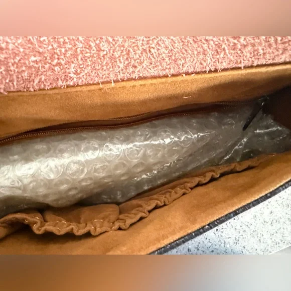 Patricia Nash Pink Floral Embossed Leather Crossbody Bag - Picture 10 of 10